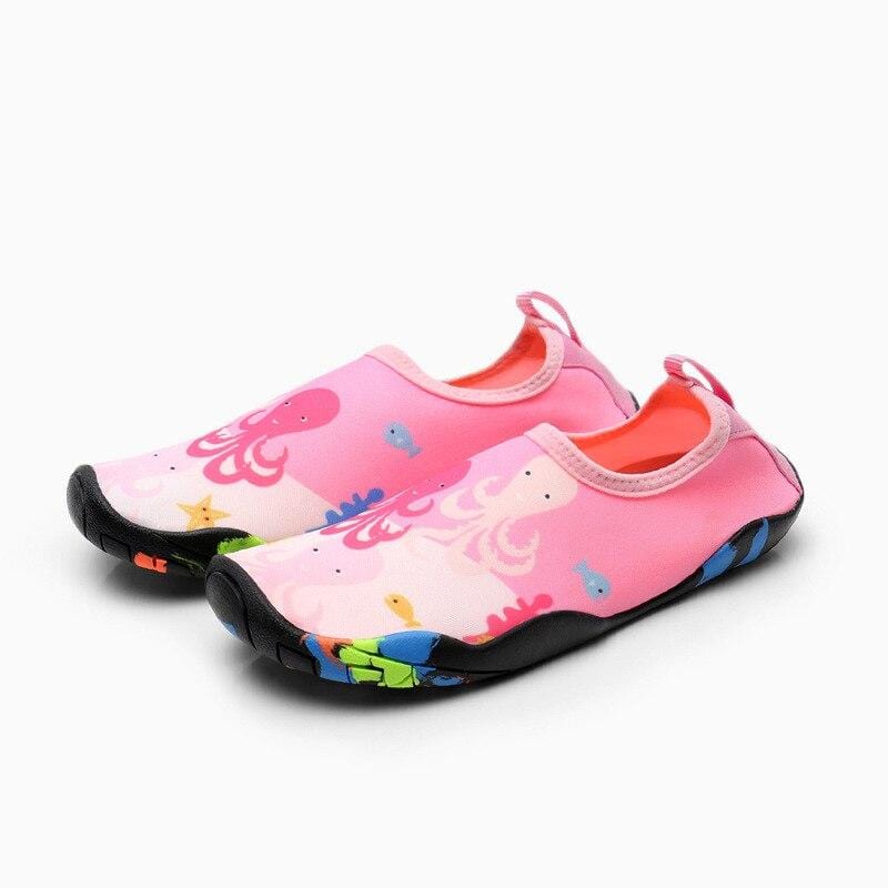 AquaKids Pink Octopus Water Shoes Aquashoes - Main Image