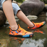 Aquatic shoes strap orange