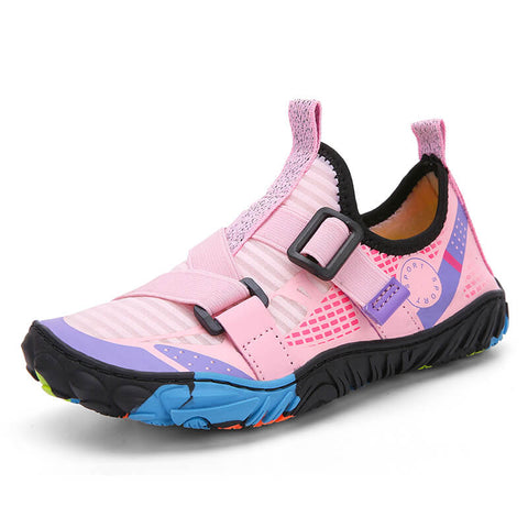 Pink strap aquatic shoes