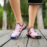 Pink strap aquatic shoes