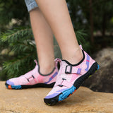 Pink strap aquatic shoes