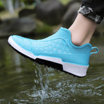 Blue Paimpol plastic water shoes