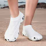 White Aquasoft beach shoes