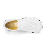 White Aquasoft beach shoes