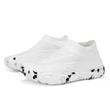 White Aquasoft beach shoes