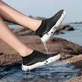 Black Aquasoft beach shoes