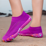 Aquasoft purple beach shoes