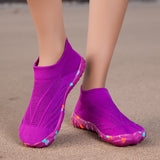 Aquasoft purple beach shoes