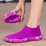 Aquasoft purple beach shoes