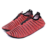 Summer red beach shoes