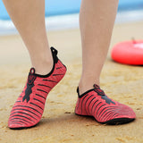 Summer red beach shoes