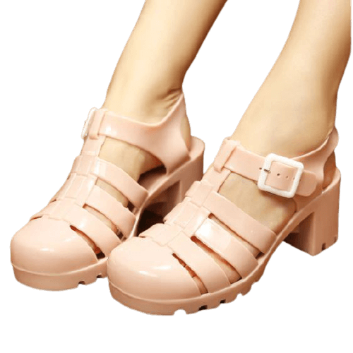 Chaussure plastique talon best sale