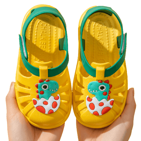 Sandales Plastique Dino Jaune - Aquashoes